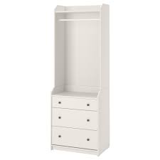 Hauga Open Storage Unit White 70x199 Cm Ikea Hallway