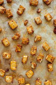 How To Make Crispy Baked Tofu Cookie And Kate Recipe Baked Tofu Food Crispy Tofu