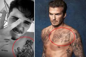 The international star has modeled for ad campaigns for emporio armani, h&m, and. Brooklyn Beckham Copies Dad David S Tattoo And Gets Three Cherubs On His Chest