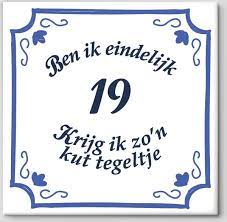 Tegeltje Spreuk 19 Jaar Ben Ik Eindelijk 19 Krijg Ik Zo N Kut Tegeltje Spreuktegels Cadeau 19 Jaar Kopen Gadgethouse