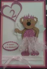 2nd Birthday Happy Birthday Wishes For 2 Year Old Daughter Handmade Bear Birthday Card For 2 Year Old Girl Birthday Card Craft Card Making Birthday Old Birthday Cards