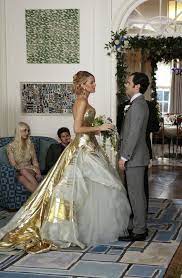 Blake Lively Tried On Her Character S Wedding Dress The Day After Her Actual Wedding To Ryan Reynolds Gossip Girl Wedding Gossip Girl Outfits Gossip Girl