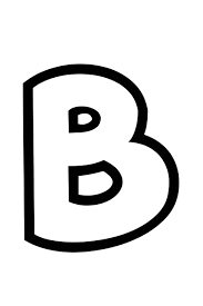 Bubble letter alphabet and numbers vector clipart / outline text graphics . Free Printable Bubble Letter Stencils Bubble Letter B Stencil Freebie Finding Mom