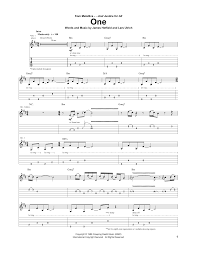 How to play one by metallica on acoustic? Metallica One Sheet Music Download Pdf Score 199484
