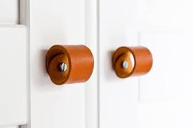 Leather Drawer Pullsdrawer Pullsdoor Handleleather Door Etsy In 2021 Leather Drawer Pulls Handcrafted Leather Leather Diy