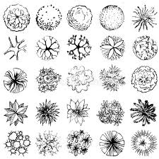 Illustration About A Set Of Treetop Symbols For Architectural Or Landscape Design Black And Whi Landscape Design Drawings Architectural Trees Landscape Design