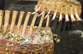 Cook shallots in pan drippings, deglaze with red wine and broth. Rack Of Lamb Something New For Dinner