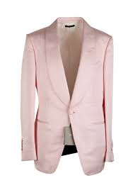 Tom Ford Shelton Pink Shawl Collar Sport Coat Tuxedo Dinner Jacket Size 48 38r U S Iconic and collectible 2003 tom ford for yves saint laurent rive gauche pink jacket and skirt ensemble with asymmetric ruffle. tom ford shelton pink shawl collar
