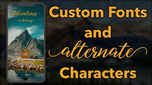 Add Custom Font And Alternate Characters Ios Xcode 10 Swift 4 Custom Fonts App Design Custom