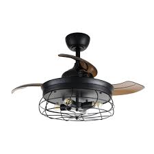 Hunter fan 42 in brushed nickel indoor ceiling fan with light kit and pull chain. Retractable Blades Ceiling Fans You Ll Love In 2021 Wayfair