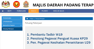 Halaman ini menerangkan dasar privasi yang merangkumi penggunaan dan perlindungan maklumat yang dikemukakan oleh pengunjung. Jawatan Kosong Di Majlis Daerah Padang Terap Mdpt Jobcari Com Jawatan Kosong Terkini