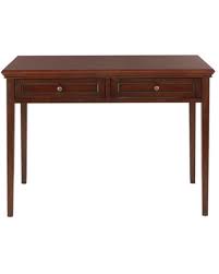Shop desks at interiors online. Find Big Savings On Home Decorators Collection 44 In Rectangular Brown 2 Drawer Writing Desk With Solid Wood Material
