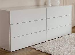 Drawer handles feature an elegant nickel finish. Aurora Dresser Sleek Furniture Modern Dresser 6 Drawer Dresser