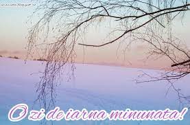 Această zi de aceea era frumoasă, că era zăpadă mare pe munți, pe dealuri, pe casele oamenilor. Mesaje Diverse De Buna Ziua Iarna