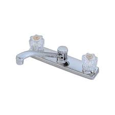 White side sprayer for kb157.bl, kb357.bl, kb375.al, ks879.dl series kitchen faucet with color matched flange Chrome Finish Two Acrylic Handle 8 Kitchen Faucet Washerless Cartridge W O Side Spray Homewerks Worldwide