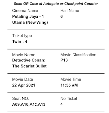 Today's movie showtimes at gsc 1 utama. Gsc One Utama Cinema Ticket Tickets Vouchers Attractions Tickets On Carousell
