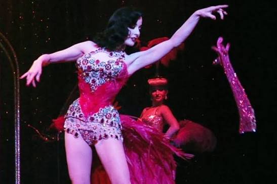 Burlesque queen Dita Von Teese putting fannies in the seats
