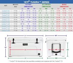 Yeti Tundra Coolers Size Chart Yeti Tundra Yeti Cooler