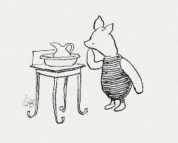 Piglet Gets Ready For The Party By Peacay Via Flickr Winnie The Pooh Drawing Piglet Winnie The Pooh Winnie The Pooh Friends
