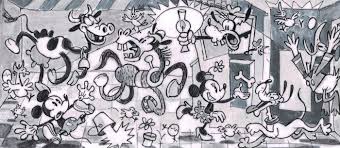 For the mural to return to spain, a democratic republic would have to be established that included free elections.despite franco's efforts to claim the painting in 1968, guernica would not return to the nation of its namesake city until september 9th, 1981, following the first free elections in 1977 and the adoption of. Disney Family Inspired By Picasso S Guernica Original Catawiki