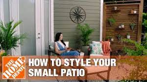 Contact home&garden depot on messenger. How To Style A Small Patio Space The Home Depot Youtube
