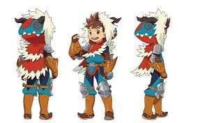 Protagonist Cosplay Costume Male From Monster Hunter Stories Monster Hunter Anime Character Design Character Design