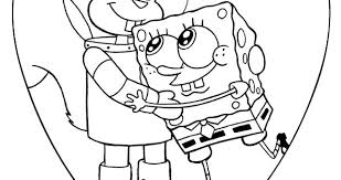 Spongebob squarepants coloring pages sheets printable free. Spongebob Valentines Coloring Pages