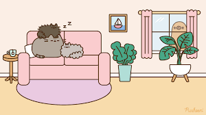 Pusheen Zoom Backgrounds Pusheen Pusheen Cat Background Pusheen Cat