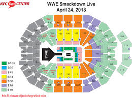 Symbolic Wwe Chart Air Canada Seating View Wwe Smackdown