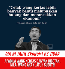 1 september 2020 /13 muharam 1442 : Timbalan Menteri Tebuk Atap Dikecam Selepas Syor Cetak Lebih Banyak Wang Kertas