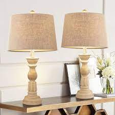 Melra 24 Table Lamp Set In 2021 Lamps Living Room Rustic Table Lamps Side Table Lamps