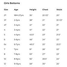 7 For All Mankind Girls Jeans Size 10 Size Chart