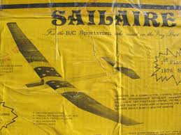 Competition thermal sailplane that won 1st place overall at the 1976 s.o.a.r. Craft Air Sailaire Glider Sailplane Kit Huge 150 Ws Rare 1st Place Soar Nats 252093809