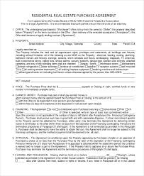 Sample Real Estate Purchase Agreement Form - 6+ Free Documents in ...