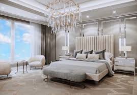 Gorgeous Luxury Dream Beige Bedroom Decor With Chic Channel Tufted Bed Luxury Bedroom Master Luxurious Bedrooms Beige Bedroom Decor