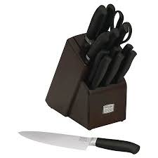 Chicago Cutlery 14 Piece Kinzie Knife Block Set Black Target Knife Block Set Chicago Cutlery Knives Knife Block