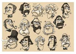 Scientist Faces Cartoon Character Design Character Design Animation Illustration Character Design