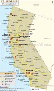 California Museums Map California Map California California Adventure