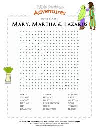 The people were wondering if he would attend the passover in jerusalem. Free Bible Word Search Mary Martha And Lazarus Ccd Pinterest 139552 Png Images Pngio