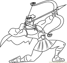 Halloween number coloring pages has lots of images in various categories. Hercules With Bow And Arrow Coloring Page For Kids Free Hercules Printable Coloring Pages Online For Kids Coloringpages101 Com Coloring Pages For Kids