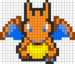 Charizard Kandi Pattern Pokemon Bead Pixel Art Pokemon Perler Beads