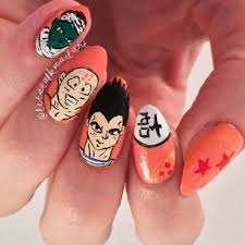 That way, drumming the fingers of the glove against a hard surface sounds more realistic, like a dragon's individual claws hitting a surface. Dragon Ball Z Nail Art By Lottie Nailpolis Museum Of Nail Art