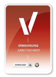 Wie & wann sie eine verwarnung an mitarbeiter laut. Muster Vorlage Fur Eine Ermahnung Ruge Zum Sofort Download