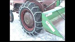 Homemade Tire Chains For The Tractor Youtube Tractor Tire Tractors Farm Tractor