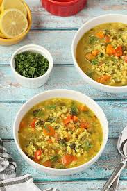 Instant Pot Vegetable Barley Soup Recipe Barley Soup Vegetarian Soup Recipes Vegetable Barley Soup