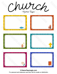 Free Printable Church Name Tags The Template Can Also Be Used For Creating Items Like Labels And Place Cards Downl Diy Name Tags Name Tag Templates Name Tags