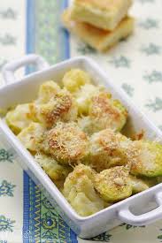 Cauliflowers And Brussel Sprouts Gratin Nourriture Delicieuse Gratin De Chou Fleur Gratin De Choux