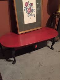 About ten years ago i painted my coffee table black. Coffee Table Top Painted In Red Chalkboard Paint With Black Chalk Painted Legs Table Top Painting Painted Legs Black Chalk Paint