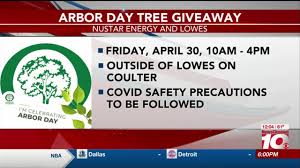 After booking, all of the property's details, including telephone and address, are provided in your booking. Free Trees To Be Distributed For Arbor Day