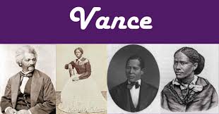Vance As An African American Last Name